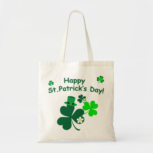 Happy St. Patrick's Day Tote Bag (Voorkant)