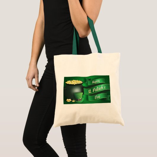 Happy St. Patrick's Day Tote Bag (Voorkant (product))