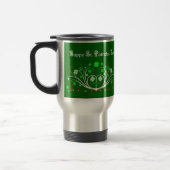 Happy St. Patricks Day Travel Mug - Celtic Scrolls Reisbeker (Links)