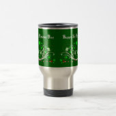 Happy St. Patricks Day Travel Mug - Celtic Scrolls Reisbeker (Center)