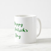 Happy St. Patrick's Day Trendy Font Typografie Koffiemok (Voorkant rechts)