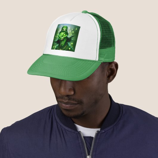 Happy St. Patrick's Day Trucker Pet (In situ)