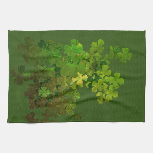 Happy St.Patrick's Day, veel succes Theedoek (Horizontaal)