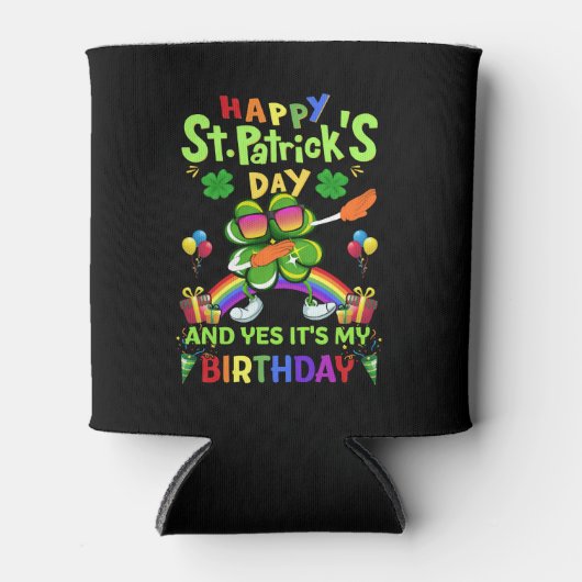 Happy St Patrick's Day Verjaardag Paddy's Day Blikjeskoeler (Voorkant)