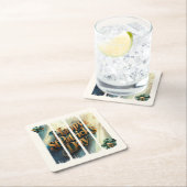 Happy St.Patrick's Day Vertical Brushstroke Kartonnen Onderzetters (Insitu)