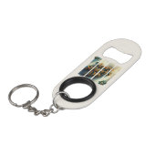 Happy St.Patrick's Day Vertical Brushstroke Mini Flessenopener (Voorkant Gekanteld)