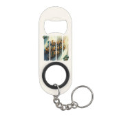 Happy St.Patrick's Day Vertical Brushstroke Mini Flessenopener (Achterkant)