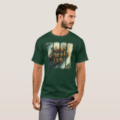 Happy St. Patrick's Day Vertical Brushstroke T-shirt (Voorkant volledig)
