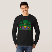 Happy St Patricks Day Video Game Controller Irish  T-shirt (Voorkant volledig)