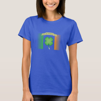 Happy St. Patrick's Day (vier lederen klaver) T-shirt
