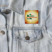 Happy St. Patrick's Day Vierkante Button 5,1 Cm (In situ)