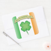Happy St. Patrick's Day Vierkante Sticker (Envelop)