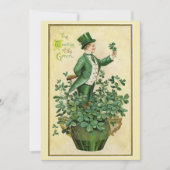 Happy St. Patrick's day - Vintage Bedankkaart (Voorkant)