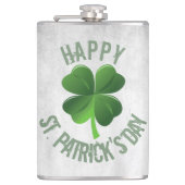 Happy St. Patrick's Day Vinyl Wrapped Flask Heupfles (Voorkant)