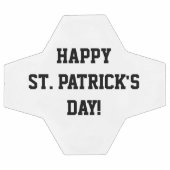 Happy St. Patrick's Day Voetbal Black White (Enkel)
