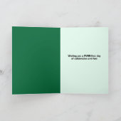 Happy St. Patrick's Day voor iedereen Cat Humor Feestdagen Kaart (Binnen)