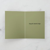 Happy St. Patrick's Day voor iedereen zwarte kat Feestdagen Kaart (Binnen)