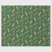 Happy St Patricks Day Welsh Wire Fox Terrier Honde Cadeaupapier (Vlak)