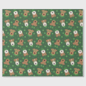 Happy St Patricks Day Welsh Wire Fox Terrier Honde Cadeaupapier (Vlak)