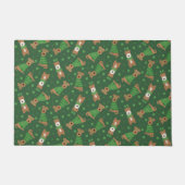 Happy St Patricks Day Welsh Wire Fox Terrier Honde Deurmat (Voorkant)