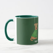 Happy St Patricks Day Welsh Wire Fox Terrier Honde Mok (Links)