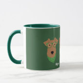 Happy St Patricks Day Welsh Wire Fox Terrier Honde Mok (Links)