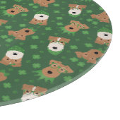 Happy St Patricks Day Welsh Wire Fox Terrier Honde Snijplank (Hoek)