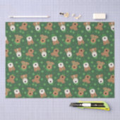 Happy St Patricks Day Welsh Wire Fox Terrier Honde Tissuepapier (Craft)