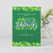 Happy St. Patrick's Day Wenskaart Feestdagenkaart (Staand voorkant)