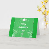 Happy St. Patrick's Day Wenskaart Kaart (Gele Bloem)