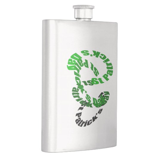 Happy St Patrick's Day Whirl Flask Flacon (Rechts)
