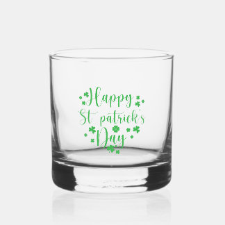 Happy St Patrick's Day Whisky Glas