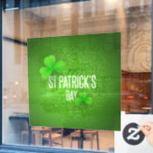 Happy St. Patrick's Day Window Cling Raamsticker (Cafe Raam)