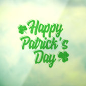 Happy St. Patrick's Day Window Cling Raamsticker (Vel 3)