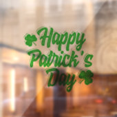 Happy St. Patrick's Day Window Cling Raamsticker (Vel 2)