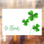 Happy St. Patrick's Day Window Cling Raamsticker (Vel 2)