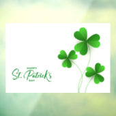 Happy St. Patrick's Day Window Cling Raamsticker (Vel 3)