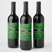 Happy St.Patrick's Day Wine Label Wijn Etiket (Flessen)