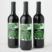 Happy St.Patrick's Day Wine Label Wijn Etiket (Flessen)