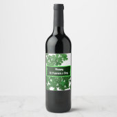 Happy St.Patrick's Day Wine Label Wijn Etiket (Voorkant)