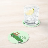 Happy St Patricks Day Wire Fox Terrier Dog Kartonnen Onderzetters (Insitu)