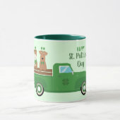 Happy St Patricks Day Wire Fox Terrier Dog Mok (Midden)