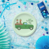 Happy St Patricks Day Wire Fox Terrier Dog Papieren Bordje (Feest)