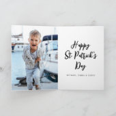 Happy St. Patrick's Day Woodstock Feestdagen Kaart (Binnen)
