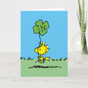 Happy St. Patrick's Day Woodstock Feestdagen Kaart