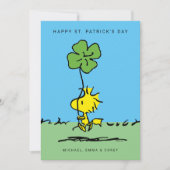 Happy St. Patrick's Day Woodstock Feestdagenkaart (Voorkant)