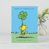 Happy St. Patrick's Day Woodstock Feestdagenkaart (Staand voorkant)