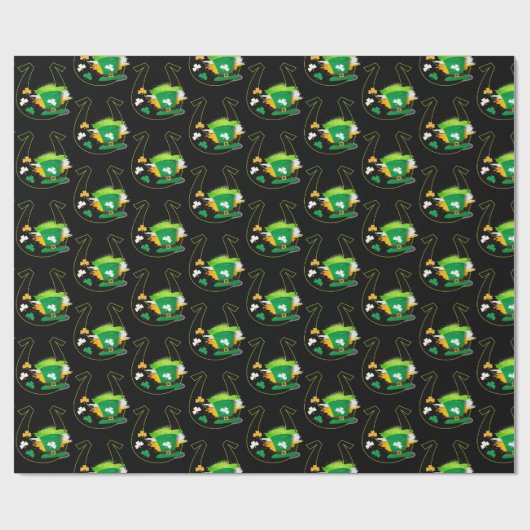 Happy St. Patrick's day wrapping paper Cadeaupapier (Vlak)