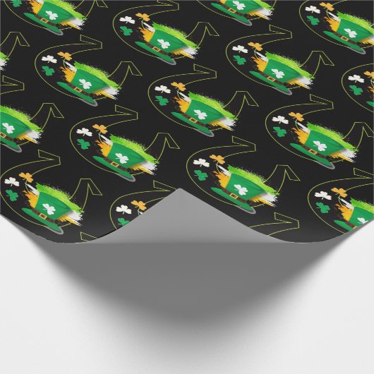 Happy St. Patrick's day wrapping paper Cadeaupapier (Hoek)