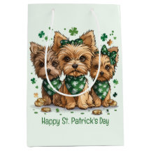Happy St. Patrick's Day Yorkshire Terriër Honden